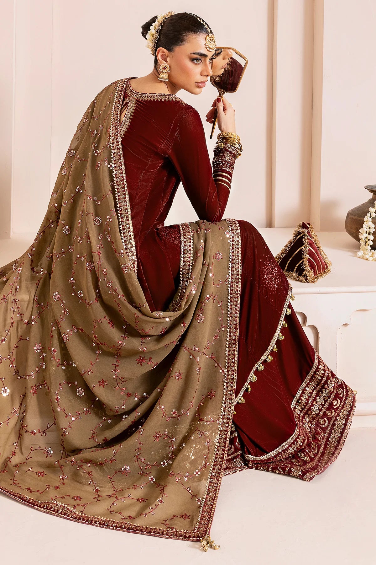 Jazmin Chandani womens suit CVF D-07 GULAL Secondary image